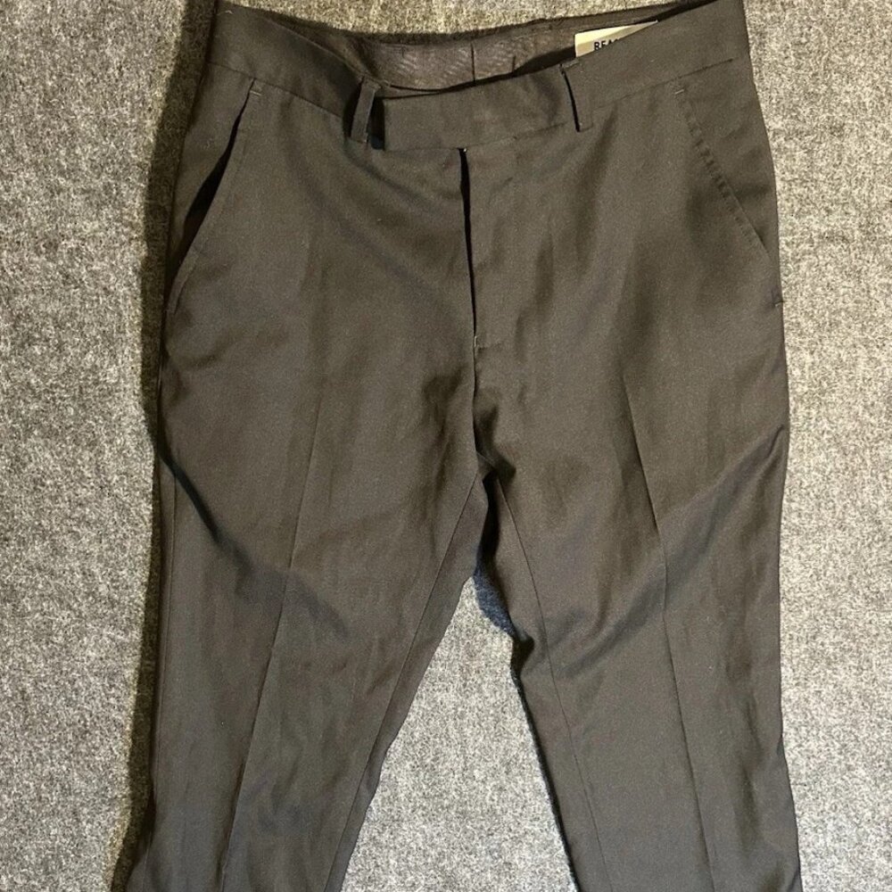 Kenneth Cole Reaction Men's Slim Fit Suit Pants 29x30 In Black